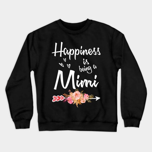 mothers day happiness is being a mimi Crewneck Sweatshirt by Bagshaw Gravity